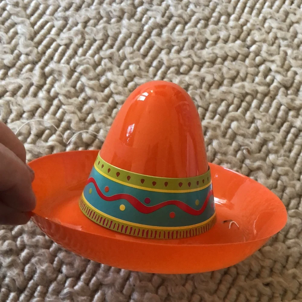 10 - Cinco De Mayo plastic sombrero party hats